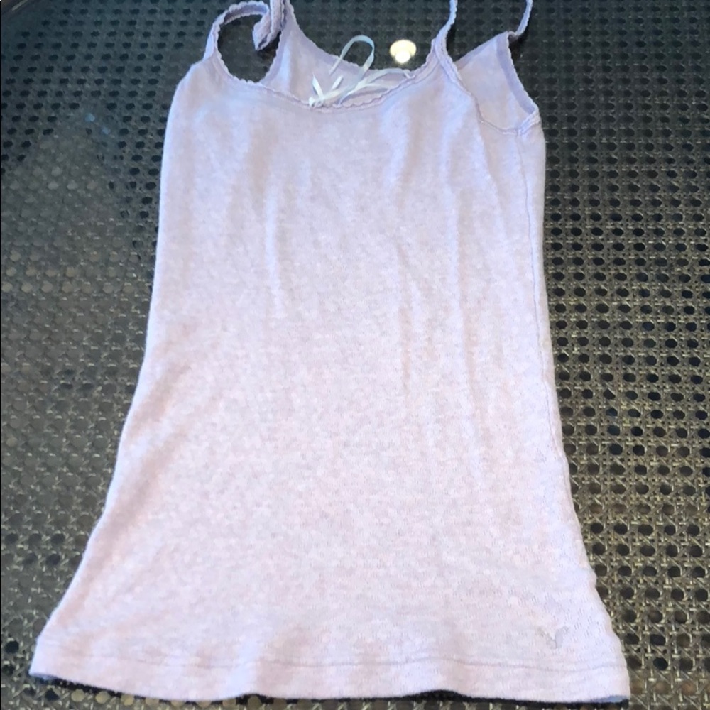 Lavender camisole with bow detail